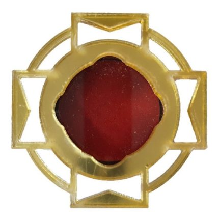 Kit 9 Teca Dourada Para Guardar Relíquia Dos Santos