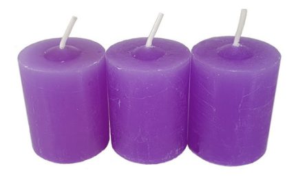 Kit 9 Velas Aromáticas Perfumadas Com Aroma De Lavanda