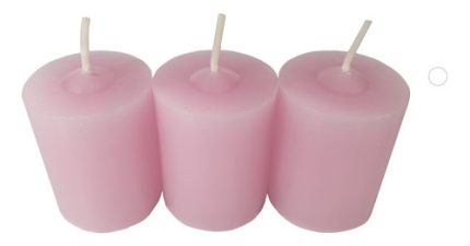 Kit 9 Velas Aromáticas Perfumadas Com Aroma De Rosa
