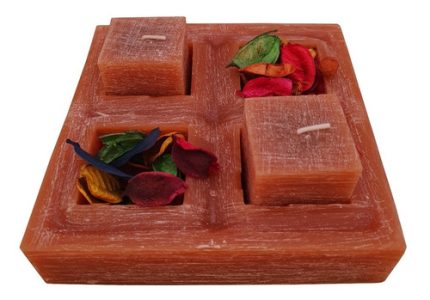 Vela Decorativa Artesanal Para Ambiente Com Aroma De Canela