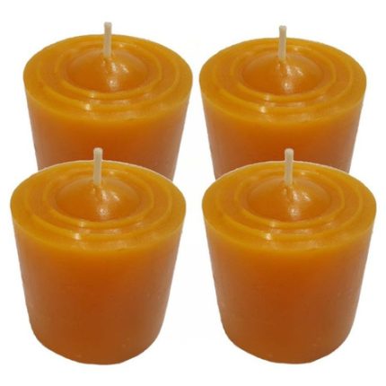 Kit 4 Velas Mel Decorativa Aromática Vegana Artesanal