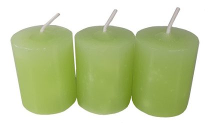 Kit 9 Velas Aromáticas Perfumadas Com Aroma De Capim-limão