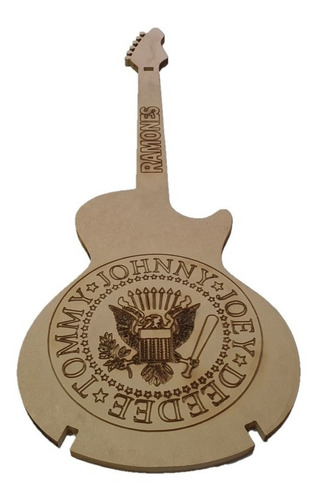 Suporte De Chão Para Guitarra/violão Modelo Ramones Em Mdf